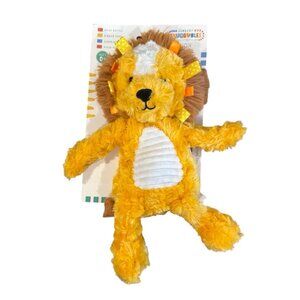 Make Believe Ideas Lion Plush 12" Rattle Stuffed Animal Sewn Eyes Tags Baby Toy